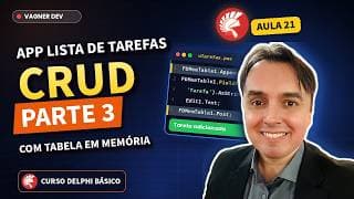 CRUD com Tabela de Memória no App Lista de Tarefas - Parte 3